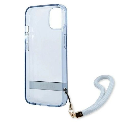 Etui Guess GUHCP13SHTSGSB do Apple iPhone 13 Mini 5,4" niebieski/blue hardcase Translucent Stap