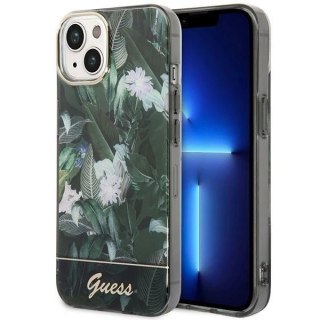 Etui Guess GUHCP14SHGJGHA do Apple iPhone 14 6,1" zielony/green hardcase Jungle Collection