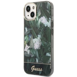 Etui Guess GUHCP14SHGJGHA do Apple iPhone 14 6,1" zielony/green hardcase Jungle Collection