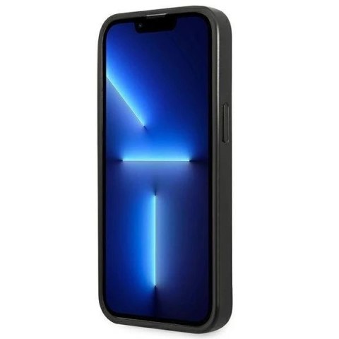 Etui Guess GUHCP14SPSATLG do Apple iPhone 14 6,1" srebrny/silver hardcase SaffianoTriangle Logo