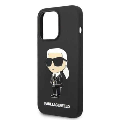 Etui Karl Lagerfeld KLHCP14XSNIKBCK do iPhone 14 Pro Max 6,7" hardcase Silicone Ikonik czarny/black