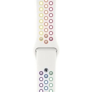 Pasek Apple Watch MYD62AM/A 42/44/45mm Nike Sport Band Pride Edition biały/white