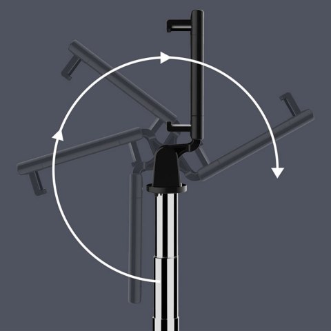 Selfie stick statyw Tripod Alogy Stand uchwyt na telefon kijek do zdjęć selfie pilot Bluetooth Czarny