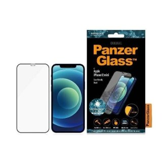 Szkło PanzerGlass Pro E2E Super+ do iPhone 12 Mini Case Friendly AntiBacterial MicroFracture czarny/black