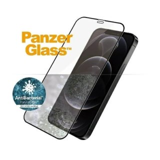 Szkło PanzerGlass Pro E2E Super+ do iPhone 12/12 Pro Case Friendly AntiBacterial MicroFracture czarny/black