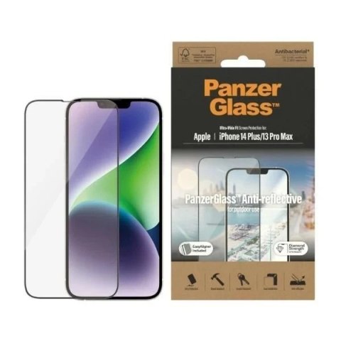 Szkło PanzerGlass Ultra-Wide Fit do iPhone 14 Plus / 13 Pro Max 6,7" Screen Protection Anti-reflective Antibacterial Easy Aligne