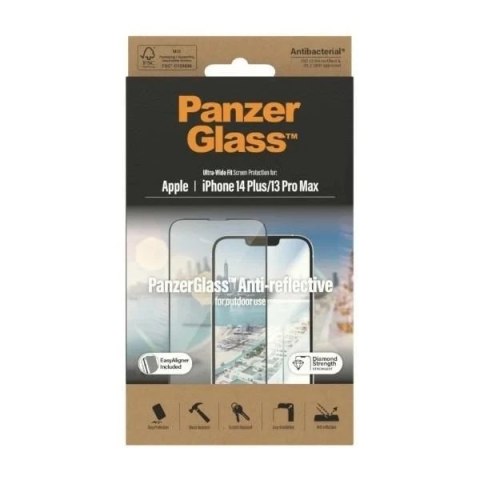 Szkło PanzerGlass Ultra-Wide Fit do iPhone 14 Plus / 13 Pro Max 6,7" Screen Protection Anti-reflective Antibacterial Easy Aligne