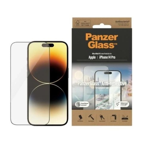 Szkło PanzerGlass Ultra-Wide Fit do iPhone 14 Pro 6,1" Screen Protection Anti-reflective Antibacterial Easy Aligner Included 278