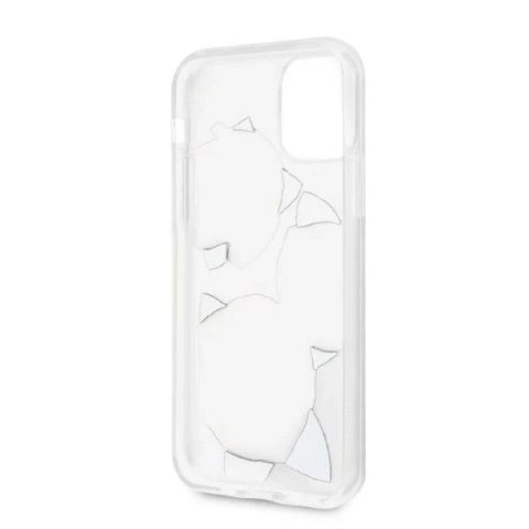 Etui Guess GUHCN58ROSTRT do Apple iPhone 11 Pro transparent hardcase Flower Desire Pink & White Rose