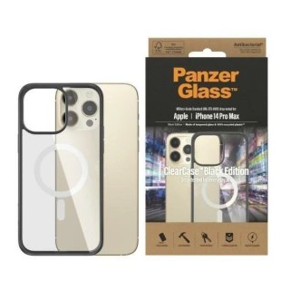 Etui PanzerGlass ClearCase MagSafe do iPhone 14 Pro Max 6,7" Antibacterial czarny/black 0416