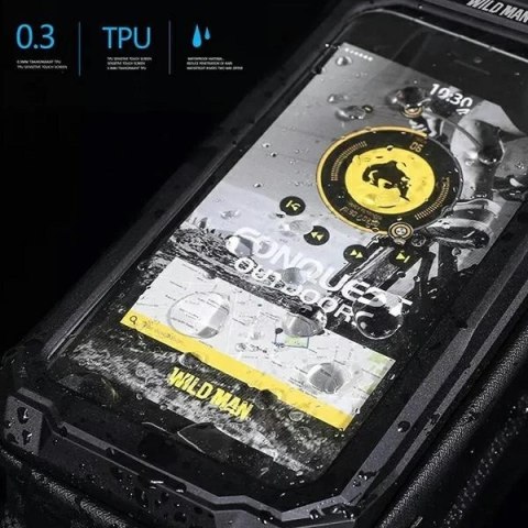 Etui/uchwyt rowerowy WILDMAN SX3 sakwa na ramę czarna/black