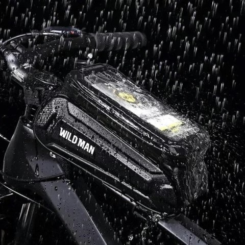 Etui/uchwyt rowerowy WILDMAN SX3 sakwa na ramę czarna/black