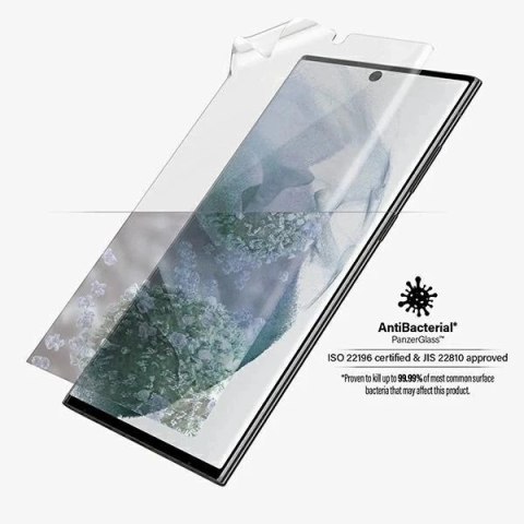 Folia PanzerGlass TPU do Samsung S22 Ultra 5G Case Friendly, Fingerprint, Antibacterial, Designed for Samsung, Materiał TPU