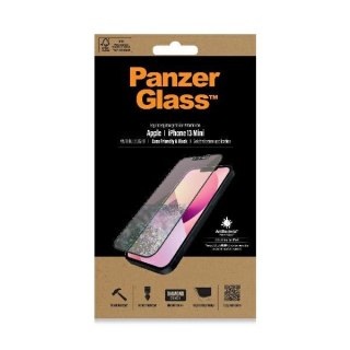 Szkło PanzerGlass E2E Anti-Bluelight do iPhone 13 Mini 5,4" Case Friendly AntiBacterial MicroFracture czarny/black Pro2756