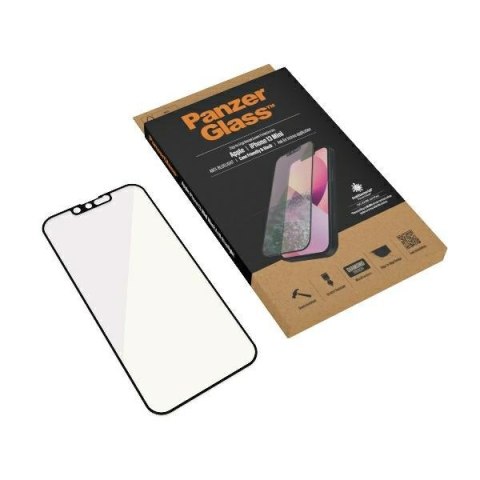 Szkło PanzerGlass E2E Anti-Bluelight do iPhone 13 Mini 5,4" Case Friendly AntiBacterial MicroFracture czarny/black Pro2756