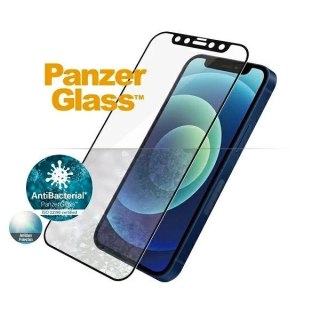 Szkło PanzerGlass E2E Anti-Glare do iPhone 12 Mini Case Friendly AntiBacterial Anti-Glare czarny/black