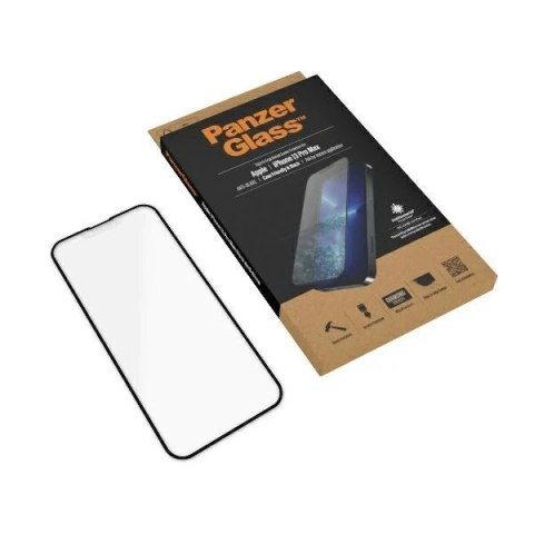 Szkło PanzerGlass E2E Anti-Glare do iPhone 13 Pro Max 6,7" Case Friendly AntiBacterial MicroFracture czarny/black Pro2755
