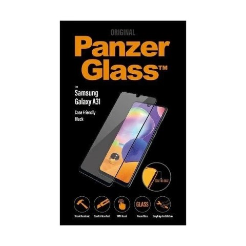 Szkło PanzerGlass E2E Regular do Samsung A31 A315 /A32 Case Friendly czarny/black