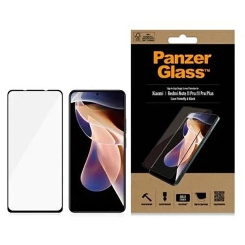 Szkło PanzerGlass E2E Regular do Xiaomi Redmi Note 11 Pro/11 Pro+ 5G Case Friendly czarny/black