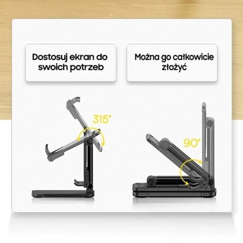 USAMS Uchwyt biurkowy na telefon/tablet biały/white ZJ059ZJ02 (US-ZJ059)