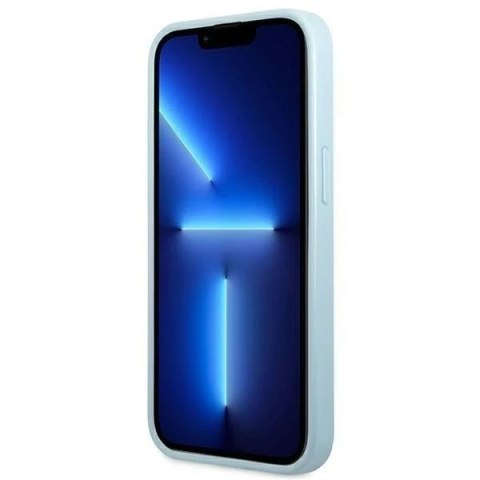Etui Guess GUHCP13MPS4MB do Apple iPhone 13 6,1" niebieski/blue hardcase Saffiano 4G Small Metal Logo