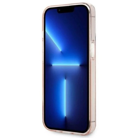 Etui Karl Lagerfeld KLHCP14XHKLSPCP do iPhone 14 Pro Max 6,7" hardcase Mono Vertical Stripe różowy/pink