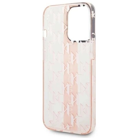 Etui Karl Lagerfeld KLHCP14XHKLSPCP do iPhone 14 Pro Max 6,7" hardcase Mono Vertical Stripe różowy/pink