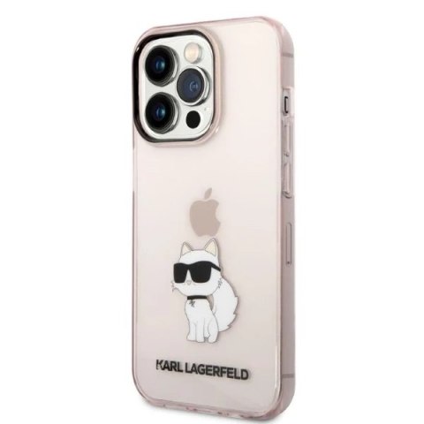 Etui Karl Lagerfeld KLHCP14XHNCHTCP do iPhone 14 Pro Max 6,7" hardcase Ikonik Choupette