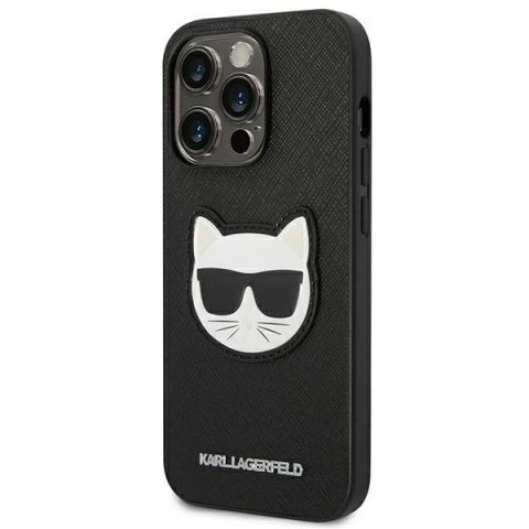 Etui Karl Lagerfeld KLHCP14XSAPCHK do iPhone 14 Pro Max 6,7" hardcase Saffiano Choupette Head Patch czarny/black