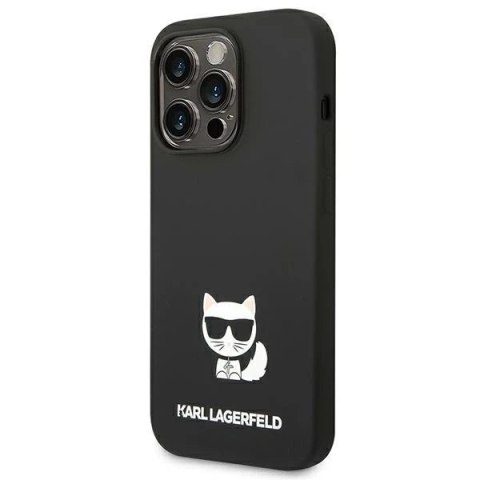 Etui Karl Lagerfeld KLHCP14XSLCTBK do iPhone 14 Pro Max 6,7" hardcase Silicone Choupette Body czarny/black
