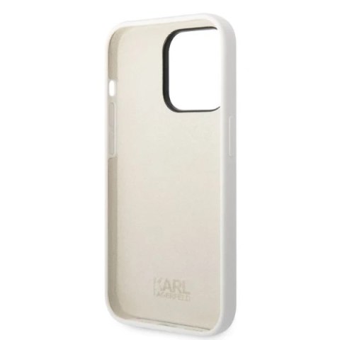 Etui Karl Lagerfeld KLHCP14XSNCHBCH do iPhone 14 Pro Max 6,7" hardcase Silicone Choupette biały/white