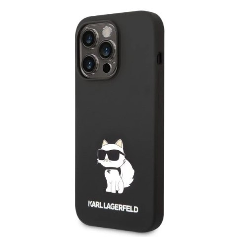 Etui Karl Lagerfeld KLHCP14XSNCHBCK do iPhone 14 Pro Max 6,7" hardcase Silicone Choupette czarny/black