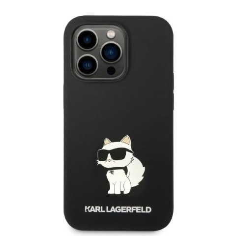 Etui Karl Lagerfeld KLHCP14XSNCHBCK do iPhone 14 Pro Max 6,7" hardcase Silicone Choupette czarny/black