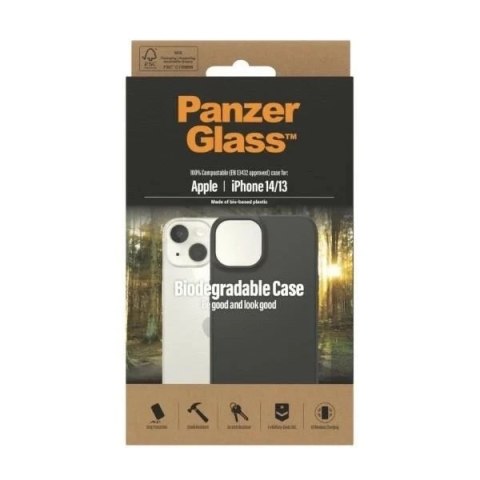 Etui PanzerGlass Biodegradable Case do iPhone 14/13 6,1" czarny/black 0417