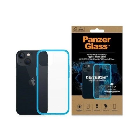 Etui PanzerGlass ClearCase do iPhone 13 Mini 5.4" Antibacterial Military grade Bondi Blue 0326