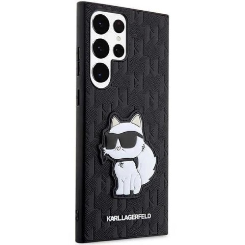 Karl Lagerfeld KLHCS23LSAKLHCPK do Samsung Galaxy S23 Ultra S918 hardcase czarny/black Saffiano Monogram Choupette