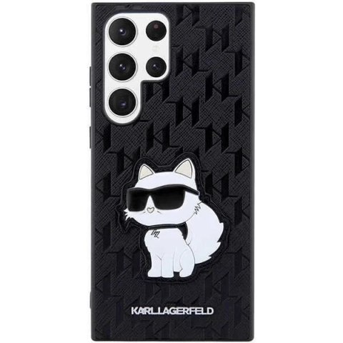 Karl Lagerfeld KLHCS23LSAKLHCPK do Samsung Galaxy S23 Ultra S918 hardcase czarny/black Saffiano Monogram Choupette