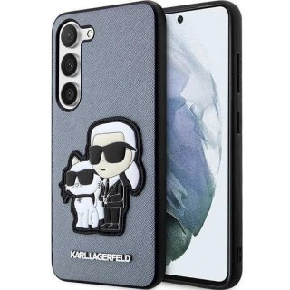 Karl Lagerfeld KLHCS23MSANKCPG do Samsung Galaxy S23+ S916 hardcase szary/grey Saffiano Karl & Choupette