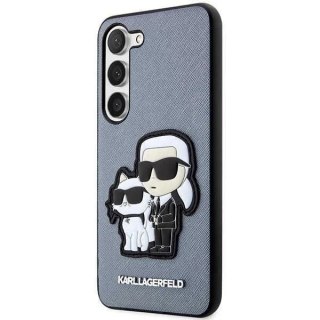 Karl Lagerfeld KLHCS23MSANKCPG do Samsung Galaxy S23+ S916 hardcase szary/grey Saffiano Karl & Choupette