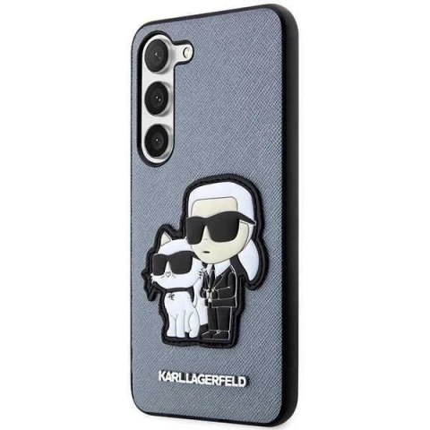 Karl Lagerfeld KLHCS23MSANKCPG do Samsung Galaxy S23+ S916 hardcase szary/grey Saffiano Karl & Choupette