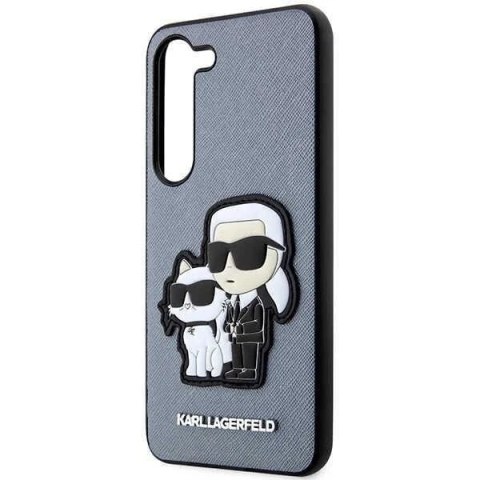Karl Lagerfeld KLHCS23MSANKCPG do Samsung Galaxy S23+ S916 hardcase szary/grey Saffiano Karl & Choupette
