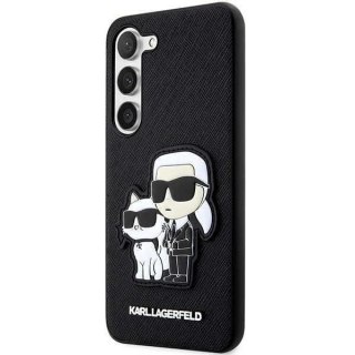 Karl Lagerfeld KLHCS23MSANKCPK do Samsung Galaxy S23+ S916 hardcase czarny/black Saffiano Karl & Choupette