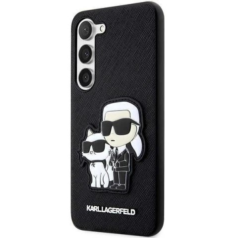 Karl Lagerfeld KLHCS23MSANKCPK do Samsung Galaxy S23+ S916 hardcase czarny/black Saffiano Karl & Choupette