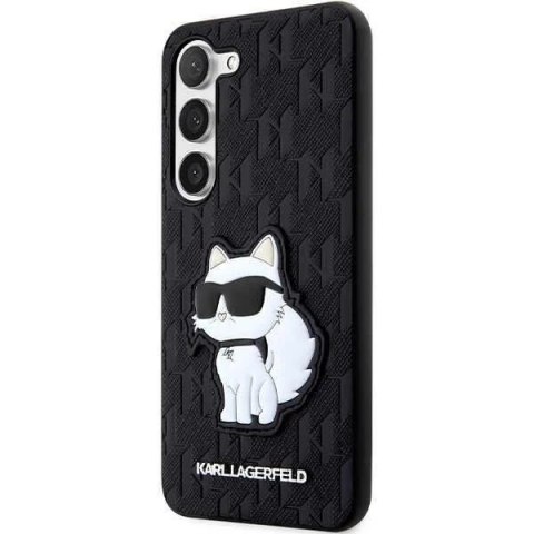 Karl Lagerfeld KLHCS23SSAKLHCPK do Samsung Galaxy S23 S911 hardcase czarny/black Saffiano Monogram Choupette