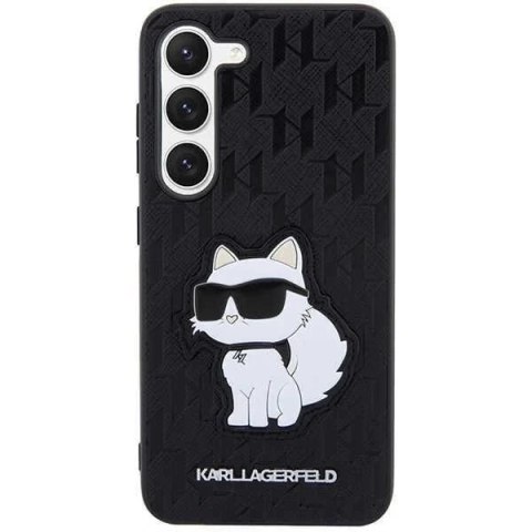 Karl Lagerfeld KLHCS23SSAKLHCPK do Samsung Galaxy S23 S911 hardcase czarny/black Saffiano Monogram Choupette