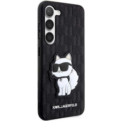 Karl Lagerfeld KLHCS23SSAKLHCPK do Samsung Galaxy S23 S911 hardcase czarny/black Saffiano Monogram Choupette