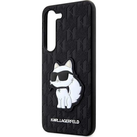 Karl Lagerfeld KLHCS23SSAKLHCPK do Samsung Galaxy S23 S911 hardcase czarny/black Saffiano Monogram Choupette