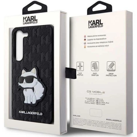 Karl Lagerfeld KLHCS23SSAKLHCPK do Samsung Galaxy S23 S911 hardcase czarny/black Saffiano Monogram Choupette
