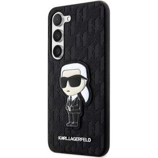 Karl Lagerfeld KLHCS23SSAKLHKPK do Samsung Galaxy S23 S911 hardcase czarny/black Saffiano Monogram Ikonik