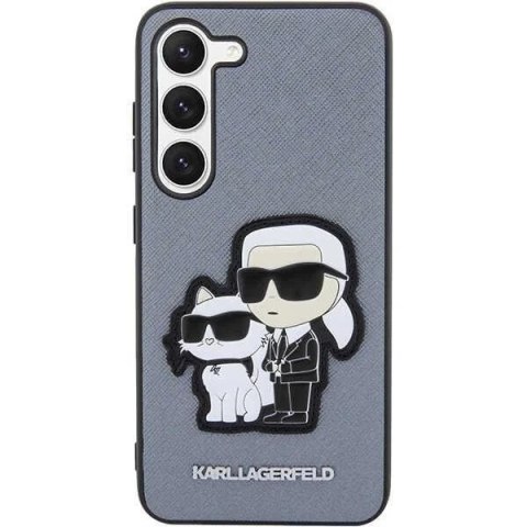Karl Lagerfeld KLHCS23SSANKCPG do Samsung Galaxy S23 S911 hardcase szary/grey Saffiano Karl & Choupette